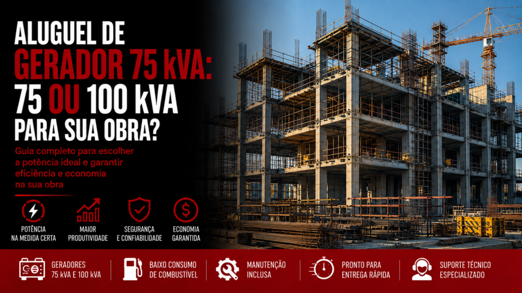 Aluguel de gerador 75 kVA