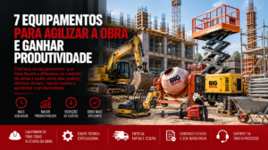 equipamentos para agilizar a obra
