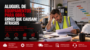 Aluguel de equipamentos para obra